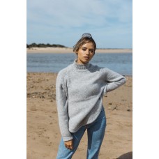 Maxted - Sadie Mock Neck Pullover - Silver Birch