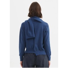 Tirelli - Wrap Collar Knit - Twilight Blue