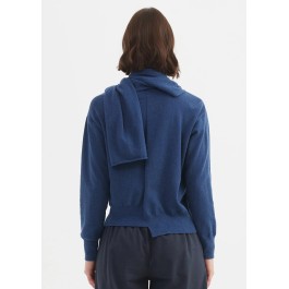 Tirelli - Wrap Collar Knit - Twilight Blue