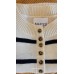 Maxted Clothing - Breton Stipe Button Henley - Ivory/NAVY
