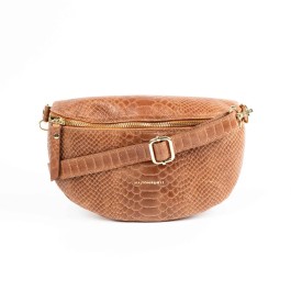 MAISON FANLI - SNAKE Bum Bag Camel