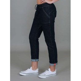 3rd Story - Augusta Denim Jogger Pants - DARK BLUE