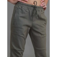 3rd Story - Torquay Pleated Chino Jogger - KHAKI