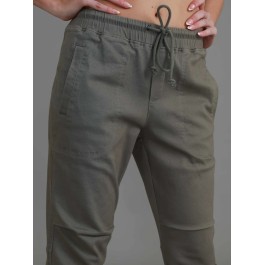 3rd Story - Torquay Pleated Chino Jogger - KHAKI