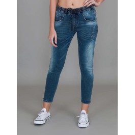 3rd Story - Margot Jogger Drawstring Jean - VINTAGE BLUE