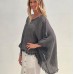 Alice Fringed Poncho Top - Black & White 